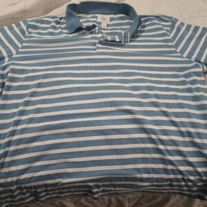 Berkeley Jensen Blue and White Striped Polo Shirt
